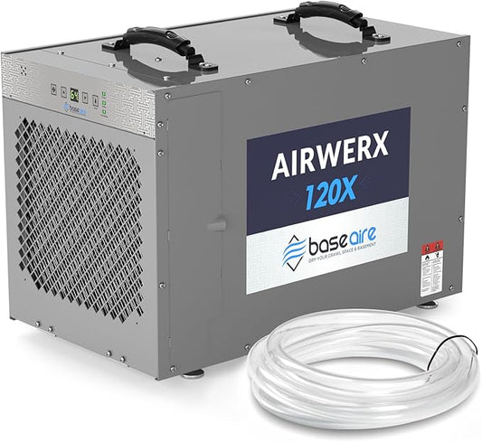 BASEAIRE 235 Pints Crawl Space Commercial Dehumidifier by BASEAIREDRYYOURCRAWLSPACEBASEMENT
