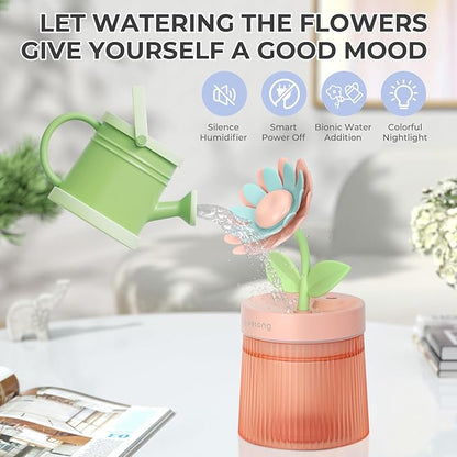 Sunflower Small Humidifier for Plant, Cool Mist Mini Humidifiers for Bedroom - Image 3