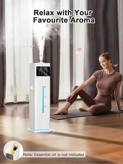 9L/2.4Gal Smart Cool Mist Humidifier, Top Fill Quiet Humidifier Large Room - Image 9