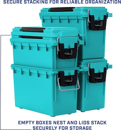 Sheffield 12633 Ammo Storage Box, Stackable .30 Cal Field Boxes, Water and Dust - Image 6