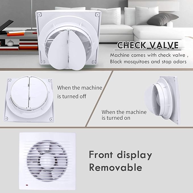 HUGOOME Exhaust Fan, 18W Ventilation Extractor - Image 6