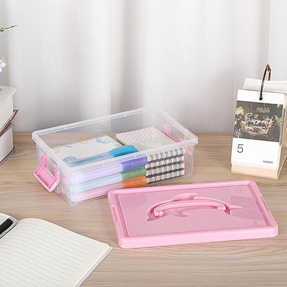 BTSKY 1-Pack Clear Plastic Storage Box - Image 2