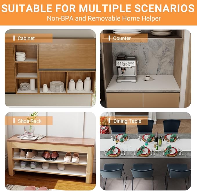 FLPMIX Shelf Liner for Kitchen Cabinets 12 inch Wide - Image 8