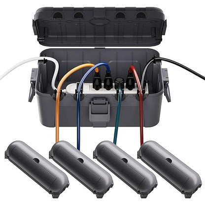 RESTMO 5-Piece Outdoor Waterproof Electrical Box Set – 12.5" x 8.5" x 5" Large by Restmo