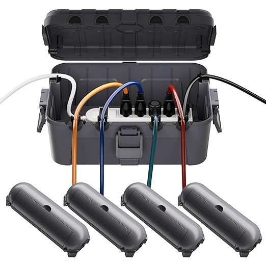 RESTMO 5-Piece Outdoor Waterproof Electrical Box Set – 12.5" x 8.5" x 5" Large by Restmo