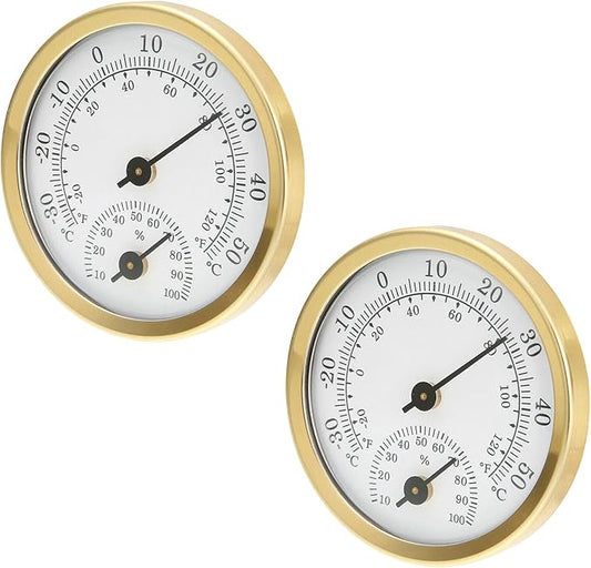 TEAMWILL Mini Analog Thermometer Hygrometer Humidity Meter Room Indoor by Unknown