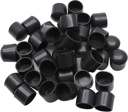 40Pcs Chair Leg Tips, 5/8 Inch Non-Slip Rubber Furniture Leg Caps Black Round by Bonsicoky