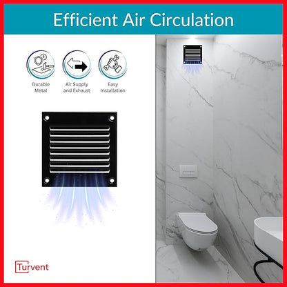2x2 Vent Cover - Black HVAC Return Air Grille - Image 2