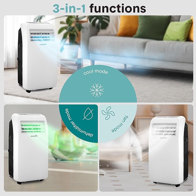 SereneLife Small Air Conditioner Portable 12, 000 BTU - Image 3