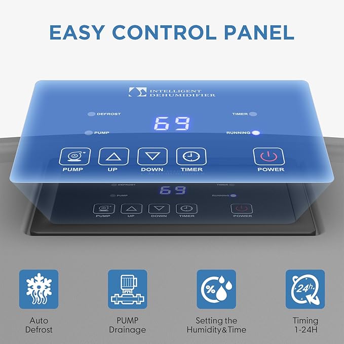 Andte 190 Pints Commercial Dehumidifier - Image 5