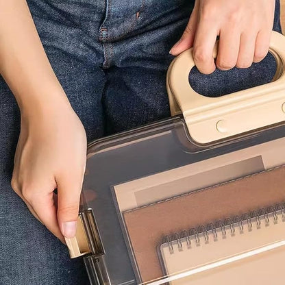 Portable File Box Clear Waterproof Document Storage Box - Image 8