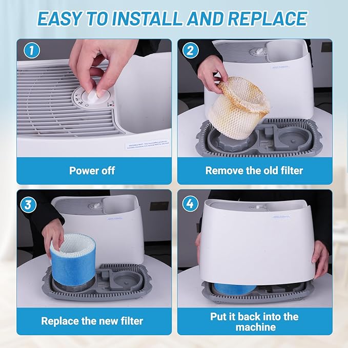 Lemige 6 Pack Upgraded HAC-504 Humidifier Filters - Image 4