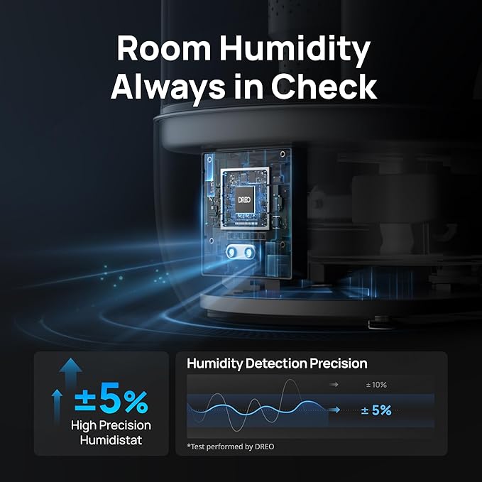 DREO Humidifiers for Bedroom, 6L Top Fill Supersized Cool Mist Humidifier for - Image 6