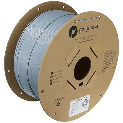Polymaker Matte PLA Filament Matte Fossil Grey 1.75mm 3kg 3D Printing Filament by Polymaker
