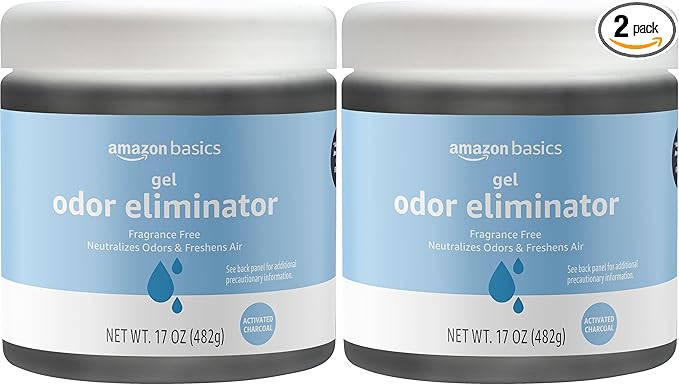 Amazon Basics Odor Eliminator, Activated Charcoal | Fragrance Free | 17 Oz | by AmazonBasics