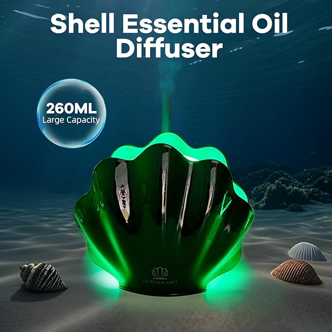 Essential Oil Diffuser 260ML, Shell Aroma Diffuser - Image 5