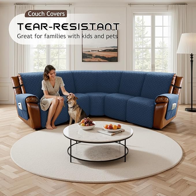 Arfntevss Waterproof Recliner Sectional Couch Covers - Image 7