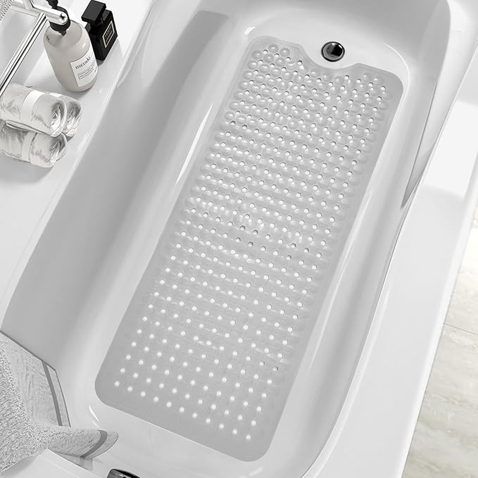 ZHICHENG Bath Tub and Shower Mats, Non-Slip 39 x 16 Inch Extra Long Bath Mat by Unknown