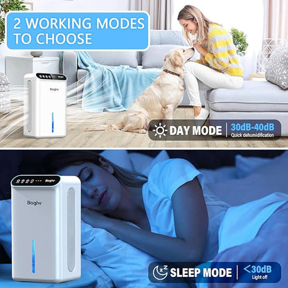 Dehumidifier for Home, 85 OZ Water Tank, Small Dehumidifiers for Bathroom - Image 4