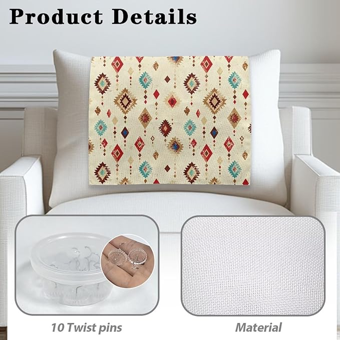 Aztec Pattern Head Rest Cover for Recliner Removable Washable Couch Covers Easy - Image 4