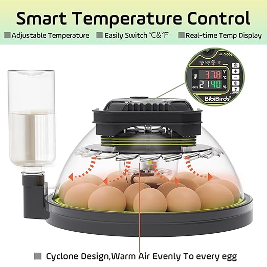 Egg Incubator with Automatic Egg Turning and Humidity Control, Built in Atomizer - Image 5