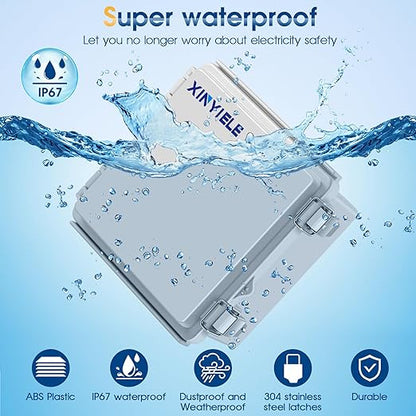 Waterproof Outdoor Project ABS Plastic Junction Box IP67 Weatherproof Dustproof - Image 2