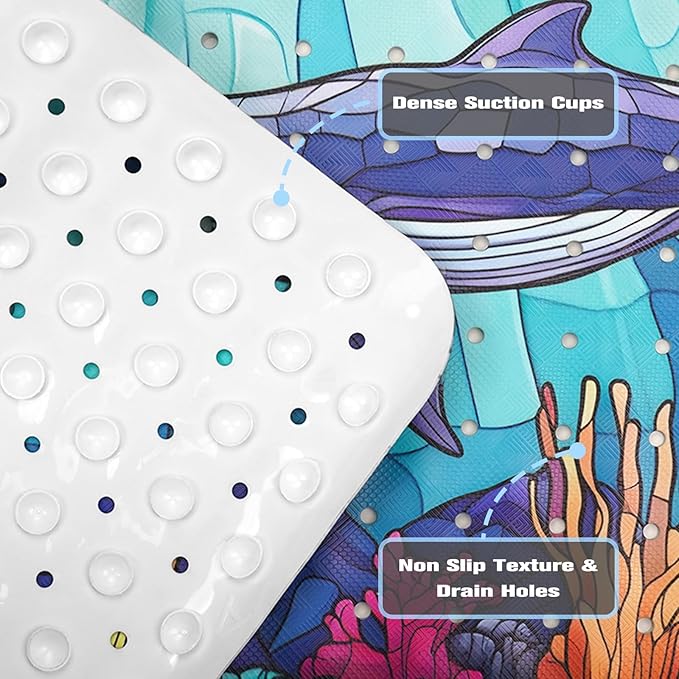 EAN Animals Bathtub Mat Non Slip, Sea Baby Bath Mat - Image 4