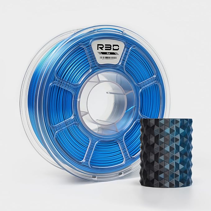 R3D Dual Color Silk PLA Filament, Co-Extrusion 3D Printer Filament 1.75mm by R3D