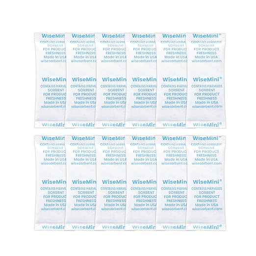 500pcs 5 Gram Food Safe Desiccant Packs, Premium Silica Gel Packets, Desiccant by Wisesorb