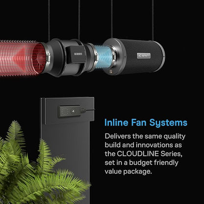 AC Infinity Air Filtration Kit 6”, CLOUDLINE LITE Inline Fan and Carbon Filter - Image 2