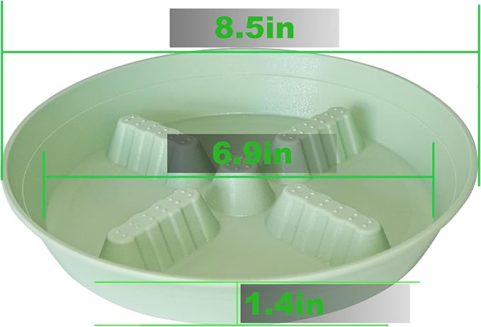 4 Pack Plant Saucer 8 inch, 10 12 14 17 inch, Plant Stand Plastic Plant Saucers - Image 2