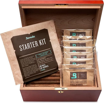 Boveda Starter Kit Bundle: Season a Wooden Storage Box Plus Maintain Humidity - Image 3