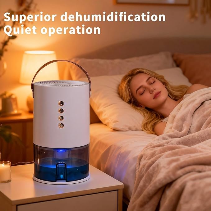 Dehumidifiers for Home, 60 Oz Small Dehumidifier for Basement. Portable - Image 7