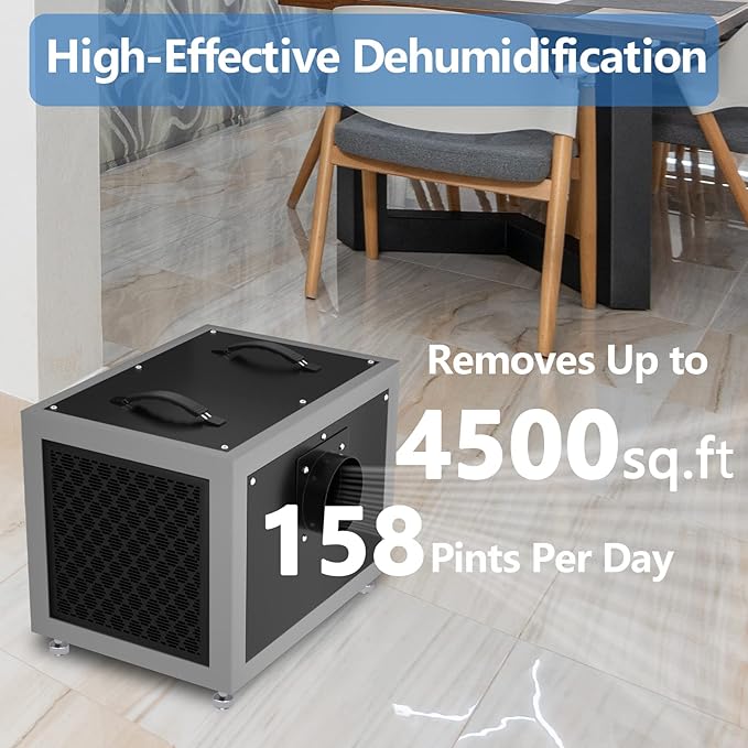 SAHAUHY 158 Pints Commercial Dehumidifier - Image 2
