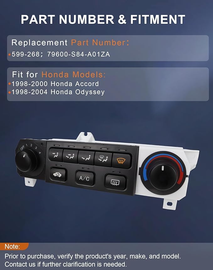 Flecto 599-268 A/C Heater Climate Control Module - Image 2