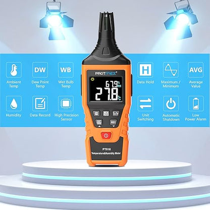 Protmex PT618 Temperature Humidity Meter, Thermometer Hygrometer Monitor - Image 5