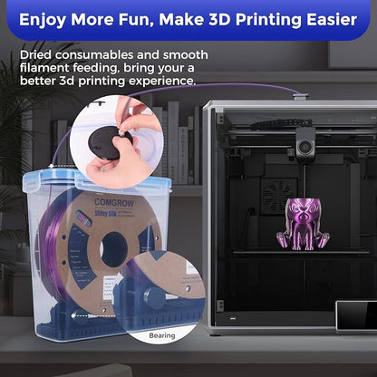 Comgrow 3D Printer Filament Storage Box, Portable Storage Box - Image 5