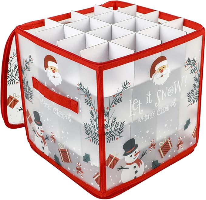 Christmas Bauble and Decoration Storage Cube by Unknown