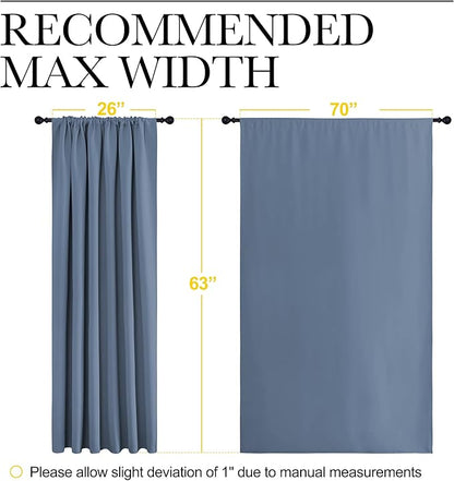 NICETOWN Blackout Curtains for Bedroom, Window Treatment Energy Saving Thermal - Image 7