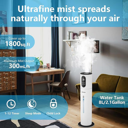 Humidifier, SAYDSI 2.1Gal Smart Humidifiers - Image 3