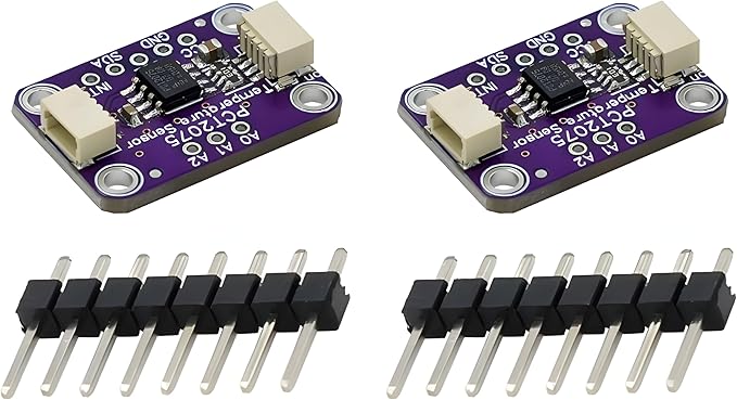 2Pcs PCT2075 11 Bit Higher Accuracy ADC Measurement I2C Temperature Sensor by Unknown