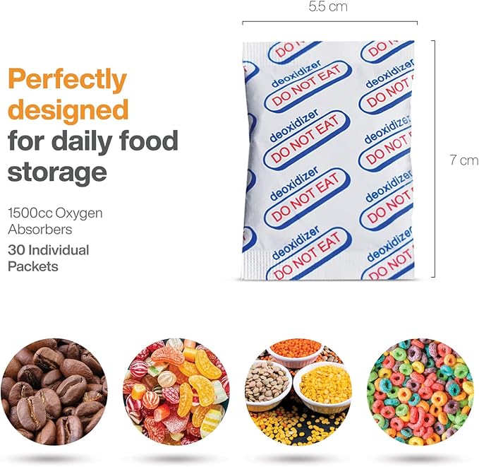 1500cc for Food Storage, Food Grade Oxygen Absorbers Packets - Image 4