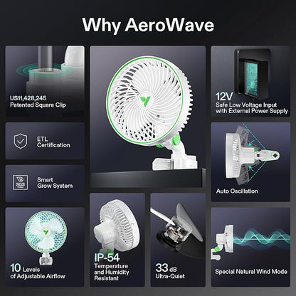 VIVOSUN AeroWave E6 Grow Tent Fan 6”, EC Motor, Smart Wifi Control, US Patented - Image 7