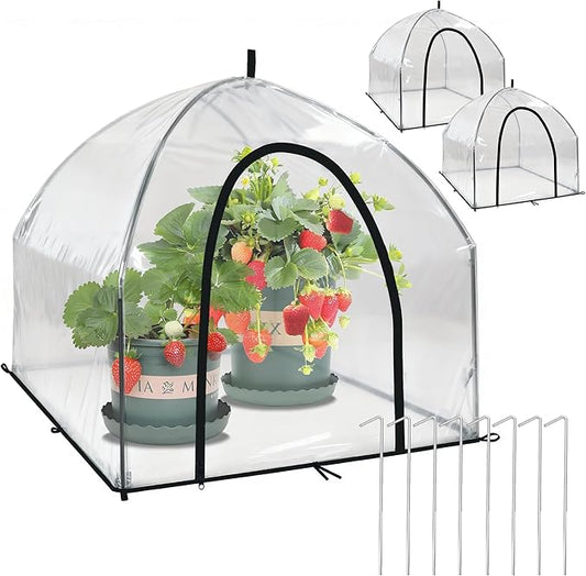24.5″ *24.5″ *20.5″, Mini Greenhouse Winter Plant Warm Covers by CHPPEY