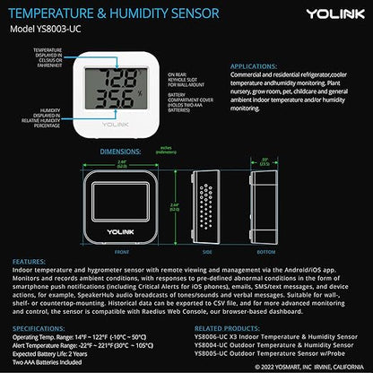 Smart Wireless Temperature Sensor/Humidity Sensor Wide Range - Image 8