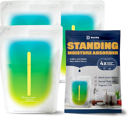Dry & Dry [3 Packs Standing Moisture Absorbers to Control Excess Moisture by DryDry