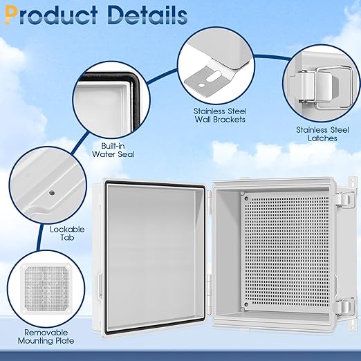 Waterproof Outdoor Project ABS Plastic Junction Box IP67 Weatherproof Dustproof - Image 3