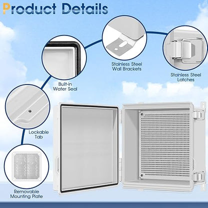 Waterproof Outdoor Project ABS Plastic Junction Box IP67 Weatherproof Dustproof - Image 3