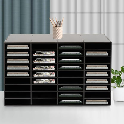 Literature Organizers 24/36Slots Mail Sorter Compartment Files Rack File - Image 6