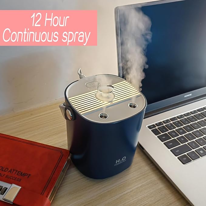 Humidifiers for bedroom, 1.2L Portable Cool Mist Humidifiers Auto Shut-Off USB - Image 2